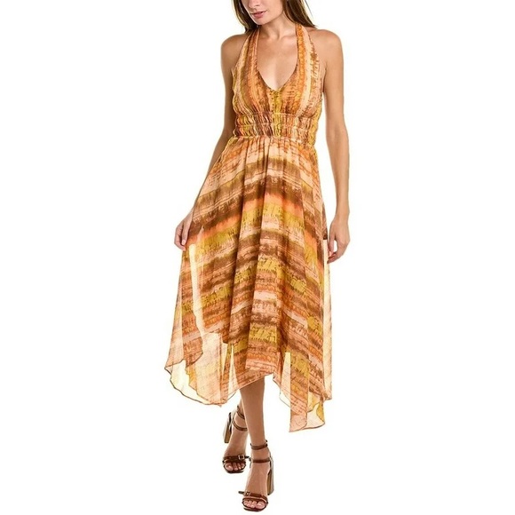 TAYLOR NWT SUNRISE VACA HALTER DRESS - Picture 5 of 8
